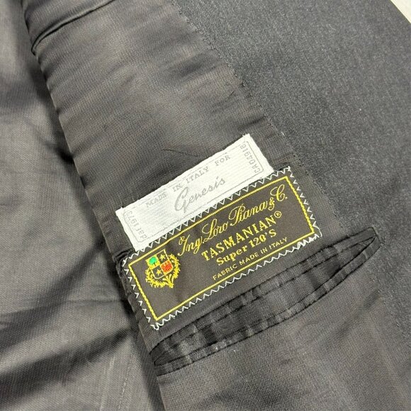 Pal Zileri Blazer Loro Piana Tasmanian 120s Wool Sport Coat Made in Italy 44 R - Picture 9 of 10